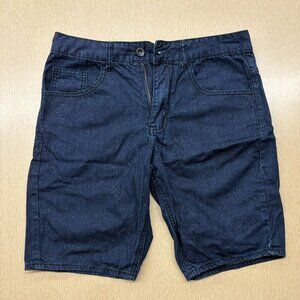 Native Youth speckled denim shorts